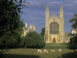 A View of King's College Chapel from Across the River Cam, Cambridge, England Photographie