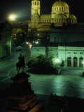 Statue of Tsar Alexander II Faces the Alexander Nevski Cathedral, Sofia, Bulgaria Photographic Print by James L. Stanfield