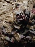A Shop in Kowloons Walled City Displays Masks Made by Cheap Labor in China Photographic Print