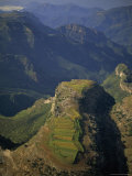 Tarahumara Indian Farm atop a Mountain in the Copper Canyon Region Photographic Print by Phil Schermeister