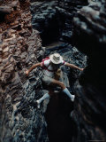 A Tour Guide from Wittenoom Leads the Way into the Depths of Hamersley Range National Park Photographic Print by Sam Abell