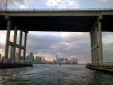 Downtown Miami Skyline Through a Biscayne Bay Bridge Photographic Print