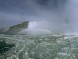 Rainbow Is Visible Through the Mist of Horseshoe Falls Photographic Print