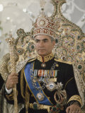 Portrait of the Shah of Iran Taken During Coronation Ceremonies, Gulistan Palace, Tehran, Iran Photographic Print by James L. Stanfield