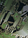 A Close View of a Silicon Circuit Board from a Computer Photographie par Taylor S. Kennedy