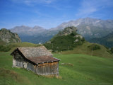 A Rustic Mountain Hut High in the Swiss Alps Near St. Moritz Photographic Print by Taylor S. Kennedy