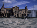 The Courtyard of the Plaza De Espana in Seville, Seville, Spain Photographic Print