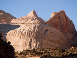Stone Formation That Resembles the Us Capitol, Naming the Park, Capitol Reef National Park, Utah Photographic Print by Taylor S. Kennedy
