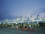 The Denver Airport Arrival Area at Dusk Photographic Print