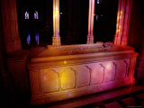 Woodrow Wilson's Stone Casket in a Quiet Alcove of the Cathdral Photographic Print by Stephen St. John