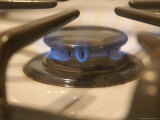 A Gas Stove Top Burner Photographic Print