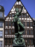 The Lady of Justice and Her Scales in the Old Section of Frankfurt, Germany Photographic Print by Taylor S. Kennedy
