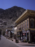 A Classic Western Downtown Street with Mountains Looming in the Back, Georgetown, Colorado Photographic Print