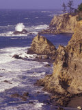 Ragged Coastline near Coos Bay, Oregon, USA Photographic Print by Adam Jones