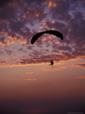 Paragliders at Sunset, Step Toe State Park, Washington, USA Photographic Print by Darrell Gulin