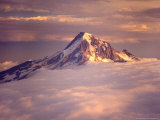 Aerial of Mt. Hood, Oregon, USA Photographic Print by Janis Miglavs