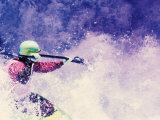 Kayaker on the White Salmon River, Gorge Games, Oregon, USA Photographic Print by Lee Kopfler