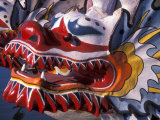 Ornate Detail of a Dragon Boat on the Willamette River, Rose Festival, Portland, Oregon, USA Photographic Print by Janis Miglavs