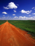 Red Road of Scoria near Fryburg, North Dakota, USA Photographic Print by Chuck Haney