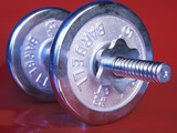 Steel Dumbbell for Workout Photographic Print