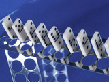 Fun with a Domino Set Photographic Print