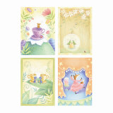 Tea Time Critters Four Patch Print Tea Time Critters Four Patch Print