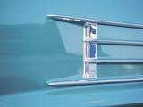 Chrome Decoration on Blue Classic Car Photographic Print Chrome Decoration on Blue Classic Car Photographic Print