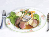 Plate of Lamb and Vegetables Lámina fotográfica Plate of Lamb and Vegetables Lámina fotográfica