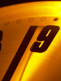 Close-up of Ticking Clock Photographic Print
