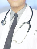 Stethoscope Around Doctor's Neck Photographic Print