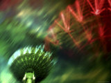 Blur of Carnival Lights Lámina fotográfica