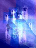 Woman Holding Vacuum Tube Lámina fotográfica Woman Holding Vacuum Tube Lámina fotográfica