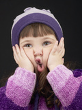 Little Girl Making Face Photographic Print