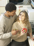 Couple Cooking Together Photographie