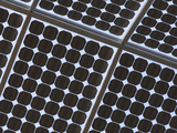 Close-up of Gray Mesh Screens Photographic Print