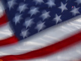 Close Up of American Flag Lámina fotográfica