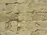 Close-up of a Cracked and Weathered Stone Wall Photographic Print