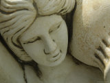 Close-up of a Statue of a Woman Carved in White Marble Photographie