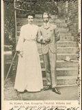 Kronprinz Wilhelm Son of Kaiser Wilhelm II with His Fiancee Cecilie, They Married in 1905 Lámina fotográfica
