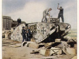 German Tanks Recycled in Compliance with the Treaty of Versailles Photographic Print