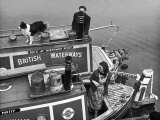 Narrow Boats Lashed Together on the Trent and Mersey Canal Near Northwich Cheshire England Photographic Print