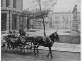 Henrik Ibsen out Riding with His Brother in Oslo in 1898 Photographic Print