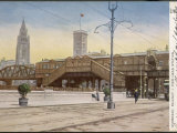 The Merseyside Overhead Railway, Pier Head Station Photographic Print