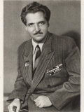 Konstantin Simonov Russian Poet Playwright and Journalist: Correspondent During the Patriotic War Photographic Print