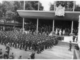 The Victory Parade: The Australian Army Contingent Passes the Saluting Base Photographic Print