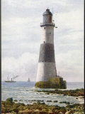 The Beachy Head Lighthouse Stands on Rocks Offshore Below the Celebrated Cliffs Photographic Print The Beachy Head Lighthouse Stands on Rocks Offshore Below the Celebrated Cliffs Photographic Print