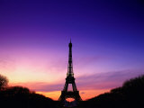 Eiffel Tower at Dusk, Paris, France Photographic Print by Peter Adams