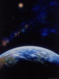 Image de la Terre vue de l'espace Photographie par Ron Russell