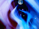 Ilustración de la Tierra y el espacio Lámina fotográfica por Ron Russell Ilustración de la Tierra y el espacio Lámina fotográfica por Ron Russell