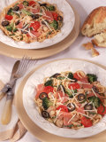 Pasta with Prosciutto and Tomatoes Photographic Print by Peter Ardito